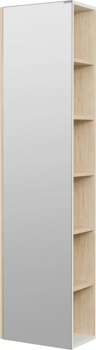 Шкаф-колонна Aquaton Сканди белый, дуб верона 1A253403SDB20 - фото