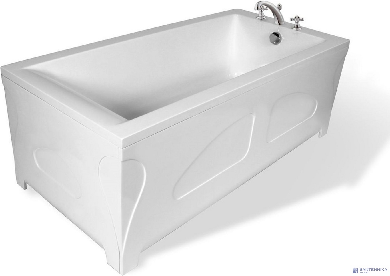 Ванна каменная Эстет Дельта 170В 1Silk 70x75, белый матовый