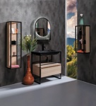 Мебель для ванной комнаты Armadi Art Loft 80 см black - фото2