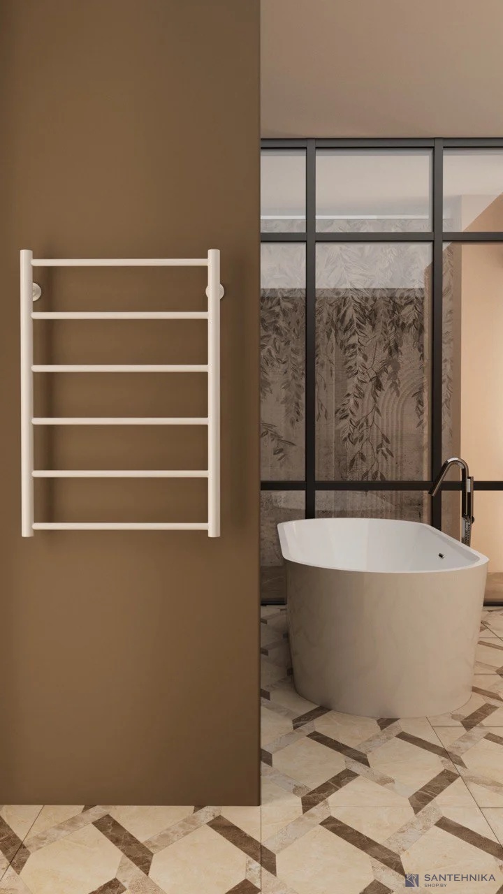 Полотенцесушитель Stinox Toscana Lite водяной 50x80, белый матовый