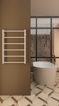 Полотенцесушитель Stinox Toscana Lite водяной 50x80, белый матовый - фото