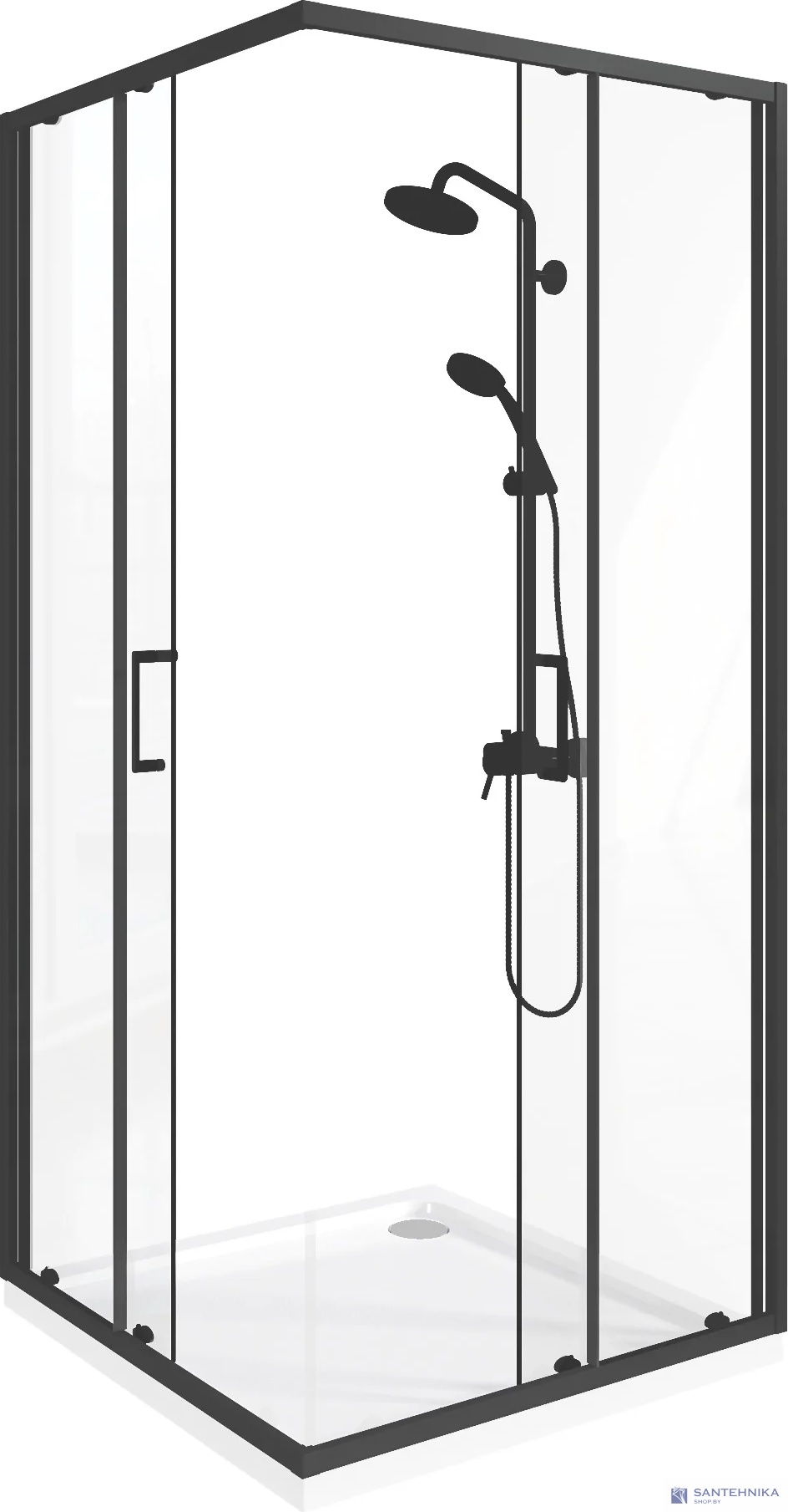 Душевой угол GooD DooR Lite CR-80-C-B
