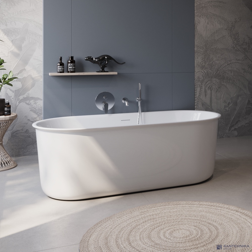 Акриловая отдельностоящая ванна BelBagno BB709-1700-780