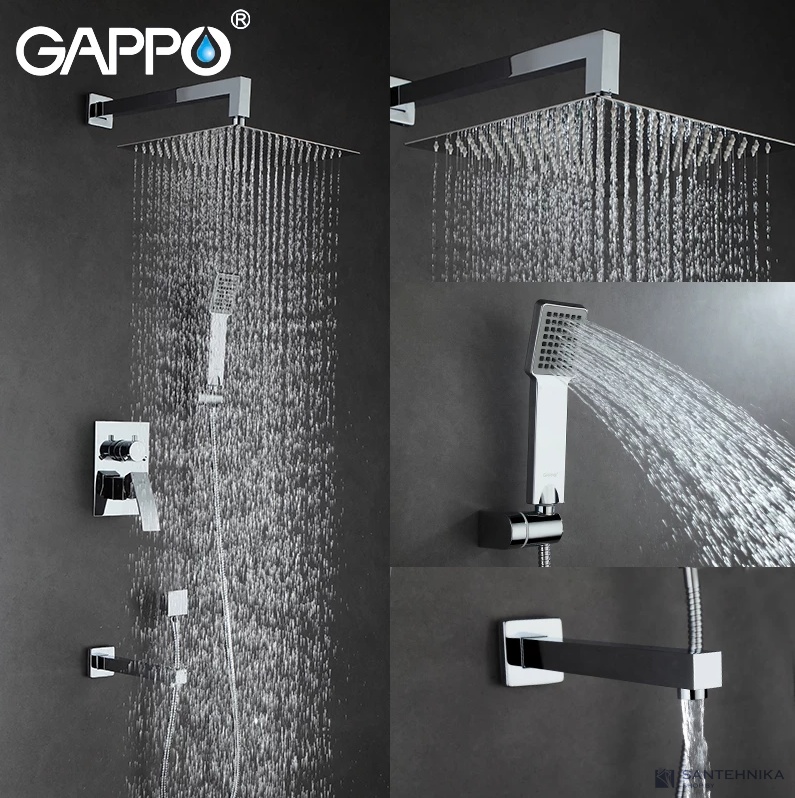 Набор для ванны скрытого монтажа Gappo G7102