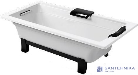 Чугунная отдельностоящая ванна Jacob Delafon Archer 170x80, с отверстиями для ручек