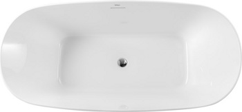 Акриловая отдельностоящая ванна BelBagno BB415-1700-800 - фото2