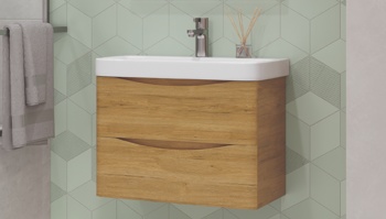 Тумба под умывальник Velvex Clay 70.2Y подвесная, дуб верона - фото2