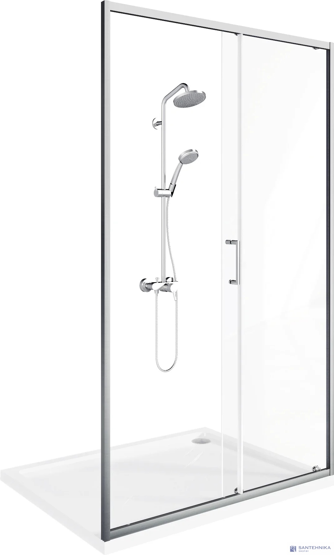 Душевая дверь GooD DooR Lite WTW-130-C-CH