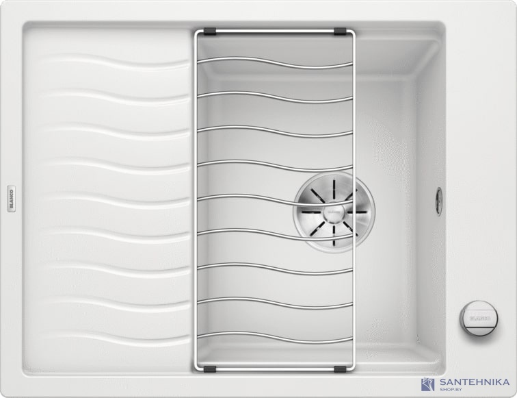 Кухонная мойка Blanco Elon 45 S (белый, с отводной арматурой InFino®)