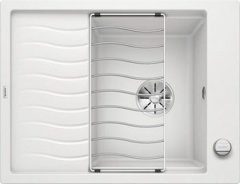 Кухонная мойка Blanco Elon 45 S (белый, с отводной арматурой InFino®) - фото