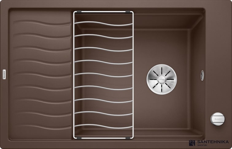 Кухонная мойка Blanco Elon XL 6 S-F (кофе, с клапаном-автоматом InFino®)