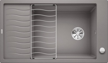 Кухонная мойка Blanco Elon XL 8 S (алюметаллик, с отводной арматурой InFino®) - фото