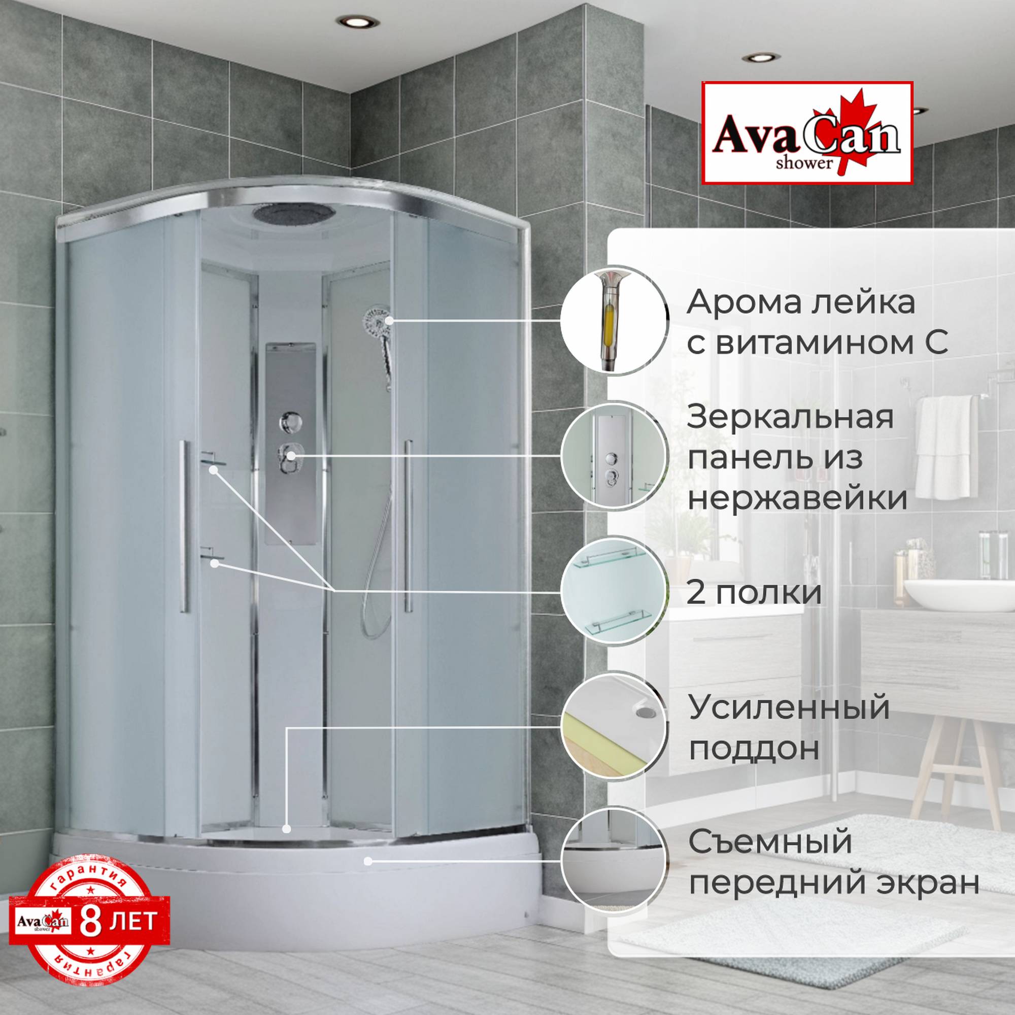 Душевая кабина EM3011new стандартная - фото2