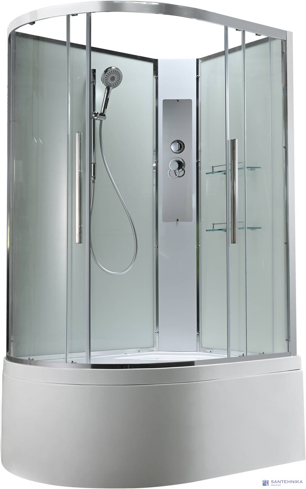 Душевая кабина AvaCan EM5912RNT без крыши прозрачная