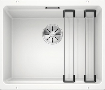 Кухонная мойка Blanco Etagon 500-U (белый, с отводной арматурой InFino®) - фото