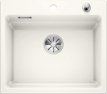 Кухонная мойка Blanco Etagon 6 (глянцевый белый, с отводной арматурой InFino®) - фото
