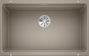 Кухонная мойка Blanco Etagon 700-U (серый беж, с отводной арматурой InFino®) - фото