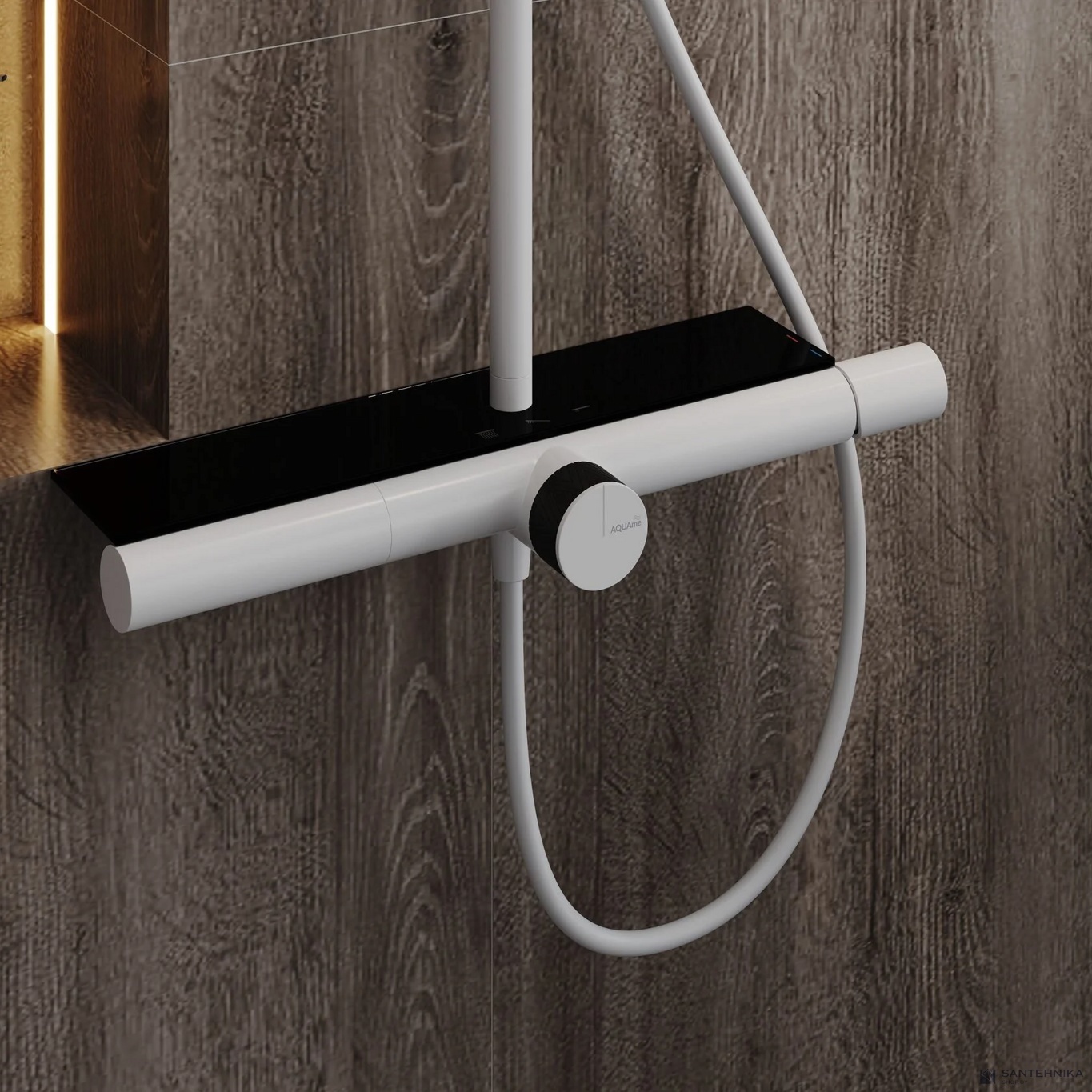 Душевая система для ванны AQUAme AQM8010W, белый