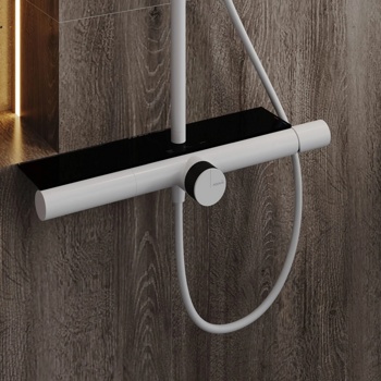 Душевая система для ванны AQUAme AQM8010W, белый - фото2