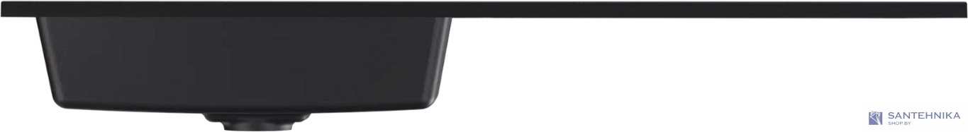 Умывальник из искусственного камня Roxen Faber 120L black 30010120L-B