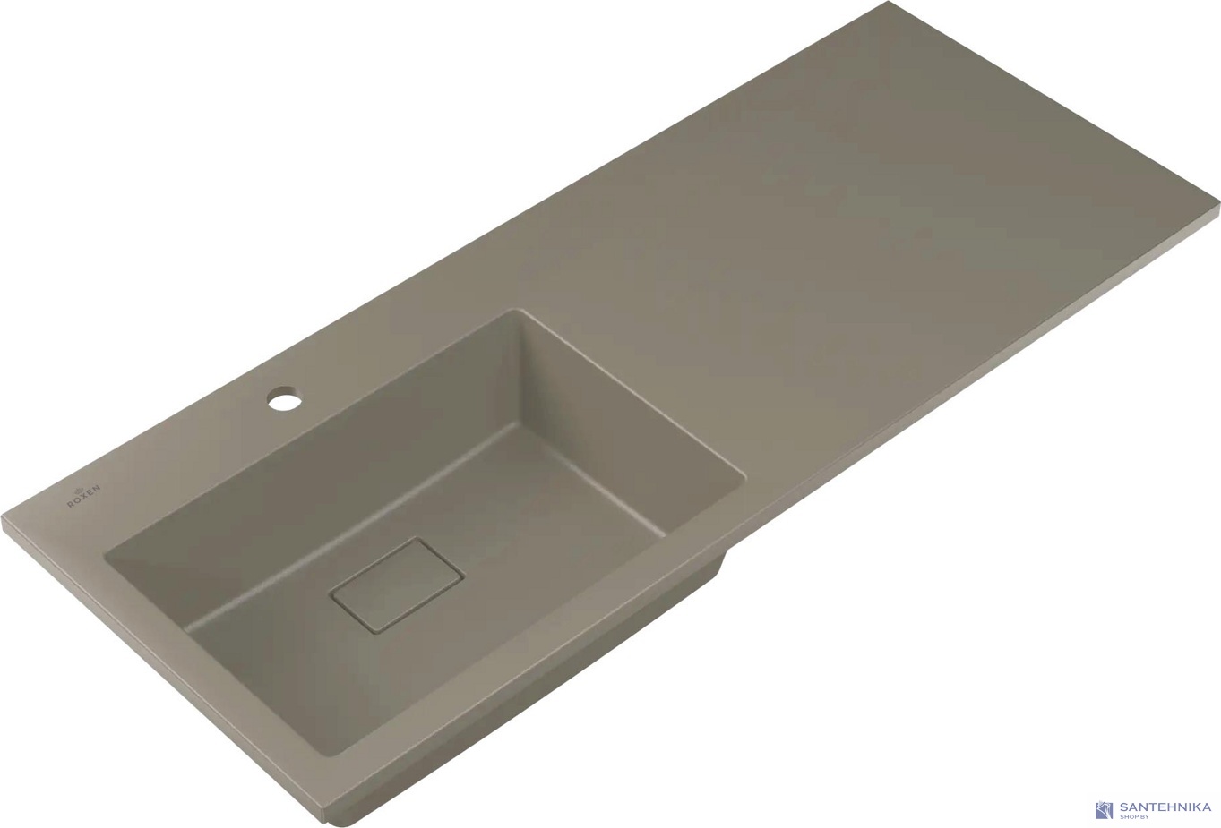 Умывальник из искусственного камня Roxen Faber 120L gray 30010120L-DG