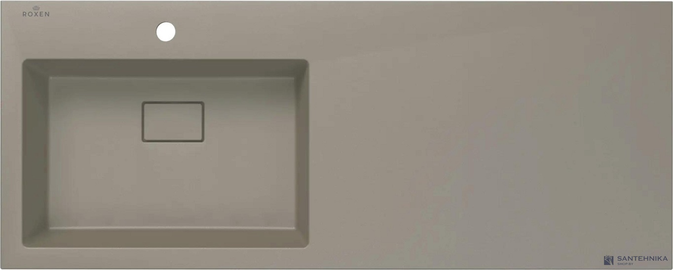 Умывальник из искусственного камня Roxen Faber 120L gray 30010120L-DG