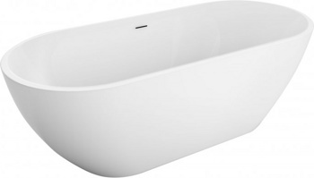 Акриловая отдельностоящая ванна BelBagno BB701-1400-720-K - фото