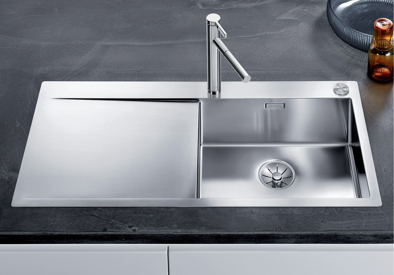 Кухонная мойка Blanco Flow XL 6 S-IF (зеркальная полировка, с клапаном-автоматом) - фото2