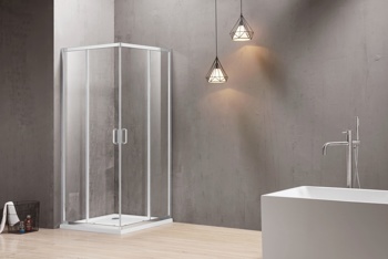 Душевой угол Adema Glass Line Vierkant 100х100 см, прозрачная - фото2