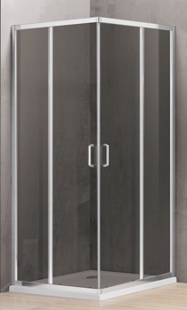 Душевой угол Adema Glass Line Vierkant 100х100 см, тонированная - фото