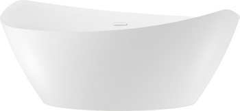 Отдельностоящая акриловая ванна Wellsee L’univers 177,5x91, слив белый - фото