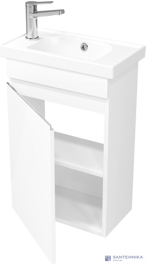 Тумба под умывальник Laparet Sargas mini 50 L, белая