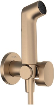 Настенный вентиль с гигиеническим душем hansgrohe Bidette S 1jet 29230140 - фото