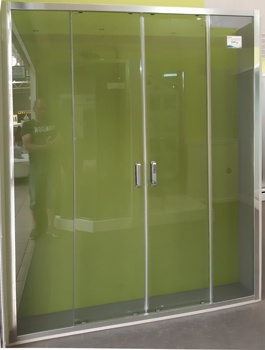 Душевая дверь в нишу Adema Glass Line-150 см, прозрачная - фото2