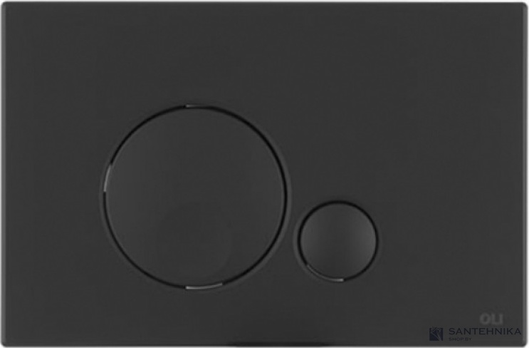 Кнопка смыва OLI Globe черная матовая