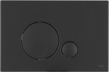 Кнопка смыва OLI Globe черная матовая - фото