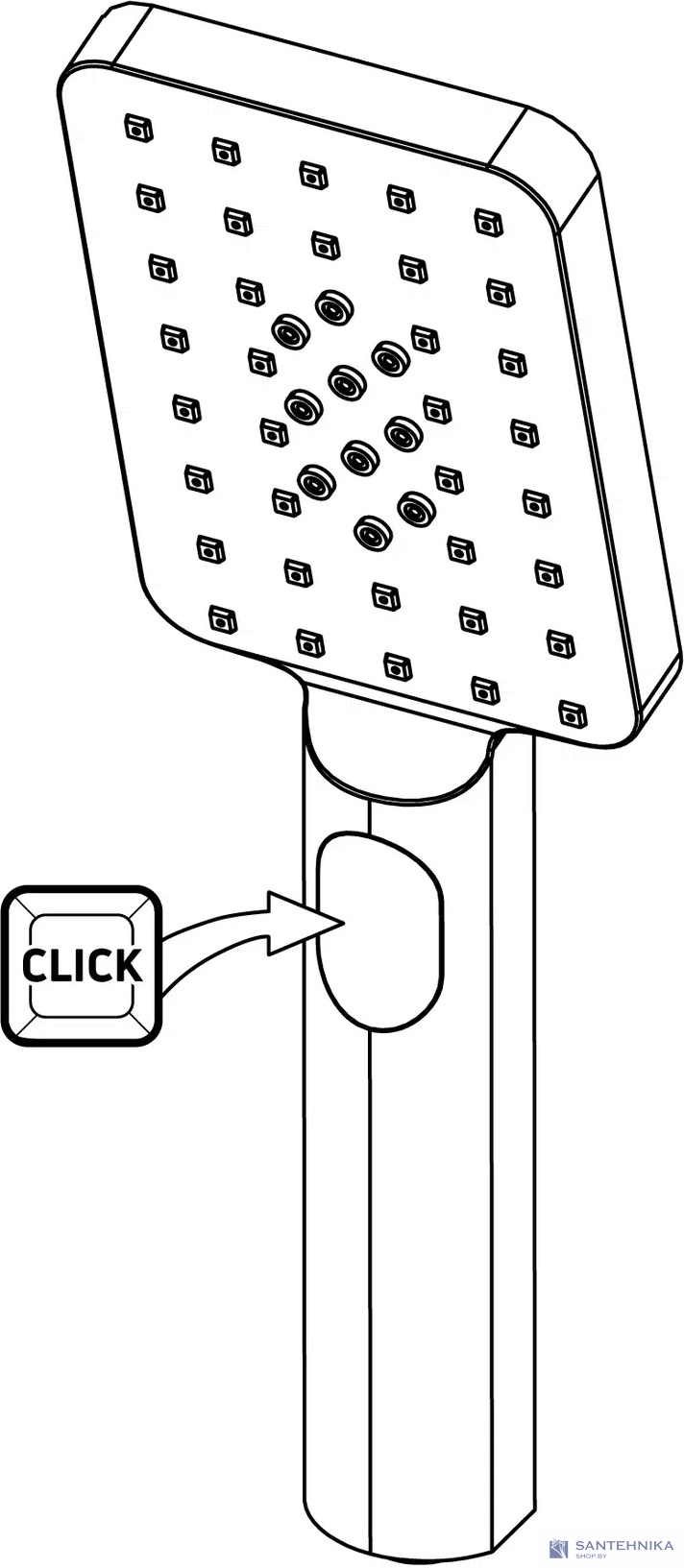 Ручной душ Deante Blur NGA A51S