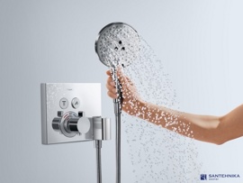 Смеситель термостатический для скрытого монтажа Hansgrohe ShowerSelect 15765000 - фото2