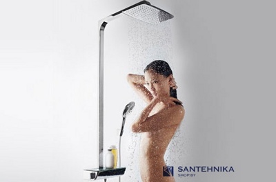 Душевая система для ванны Hansgrohe Raindance Select 360 Showerpipe 27113000