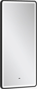 Зеркало Equil Stoune 50х90, черный - фото