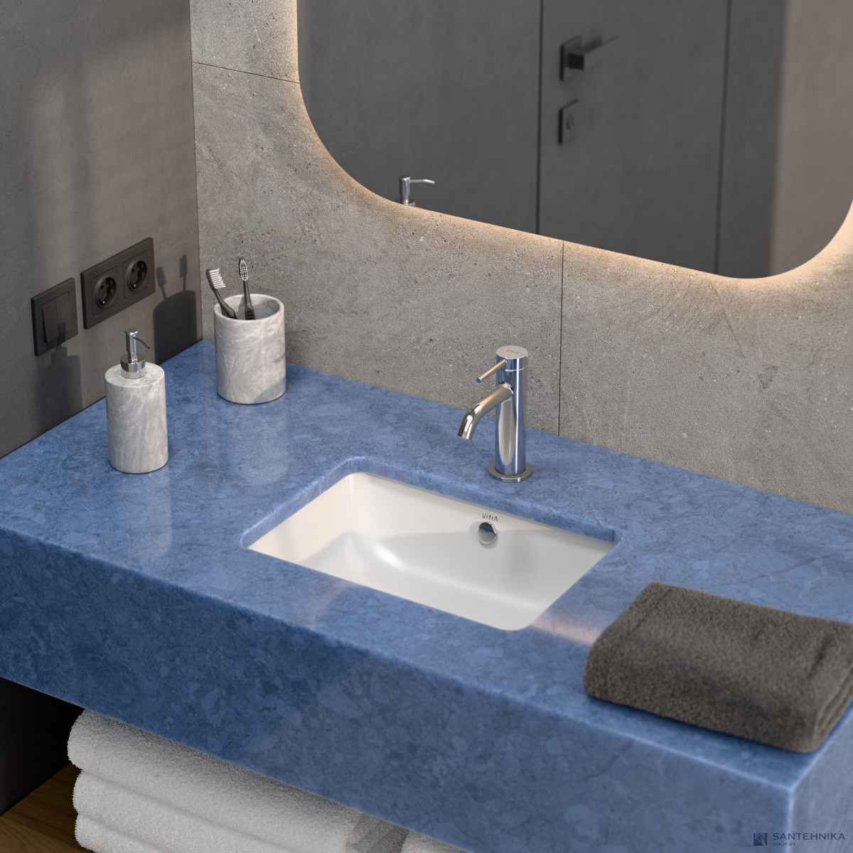 Умывальник мебельный Vitra S20 50x37 (5474B003-0618)