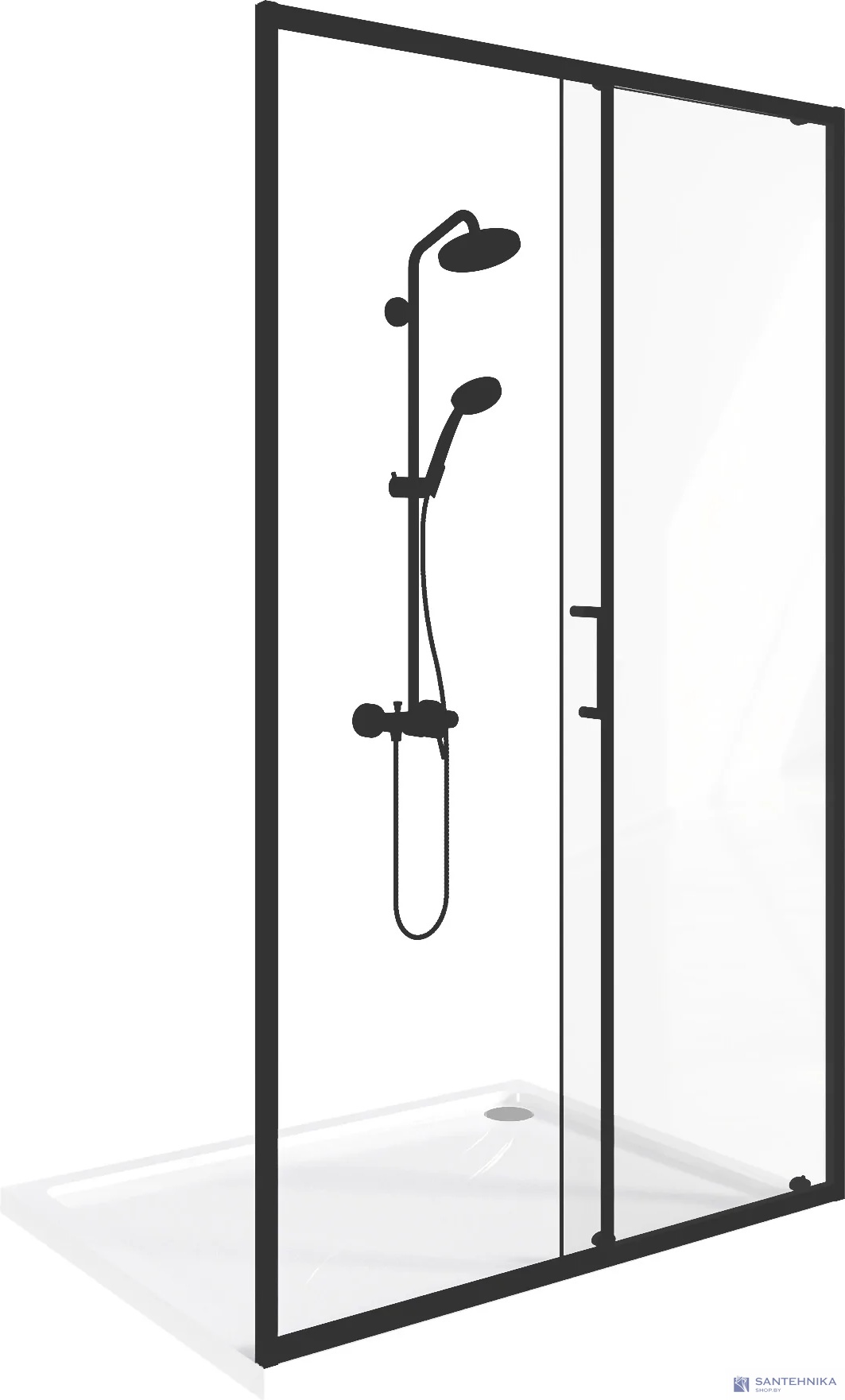 Душевая дверь GooD DooR Lite WTW-140-C-B