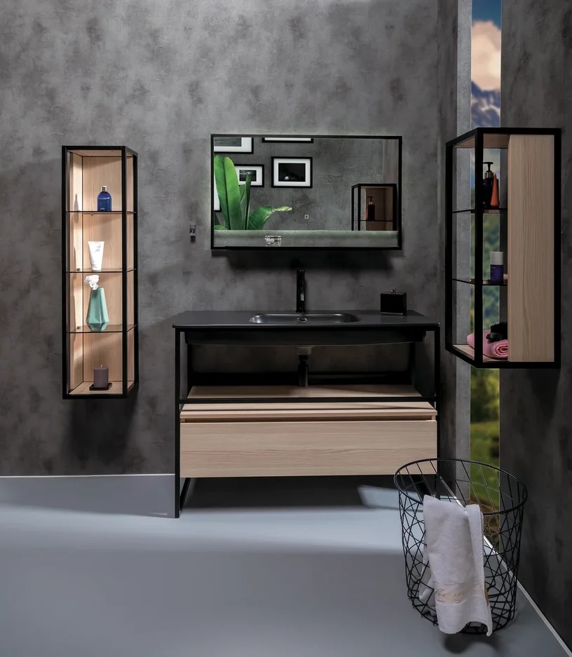 Мебель для ванной комнаты Armadi Art Loft 120 см black