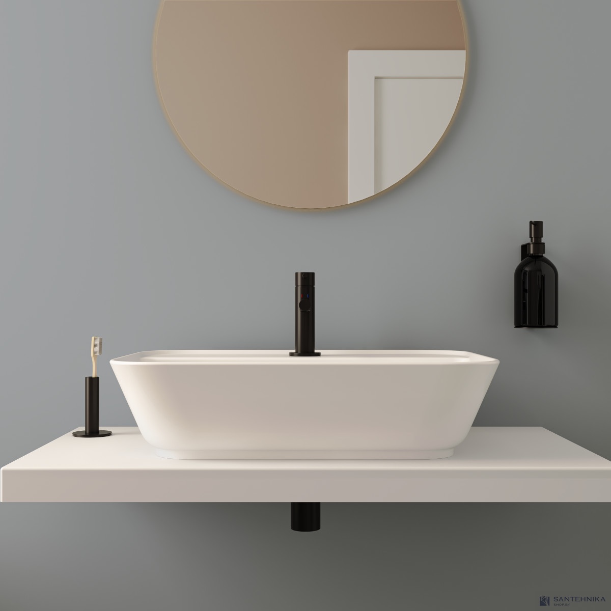 Умывальник Vitra Geo (7426B003-0001) 60 см
