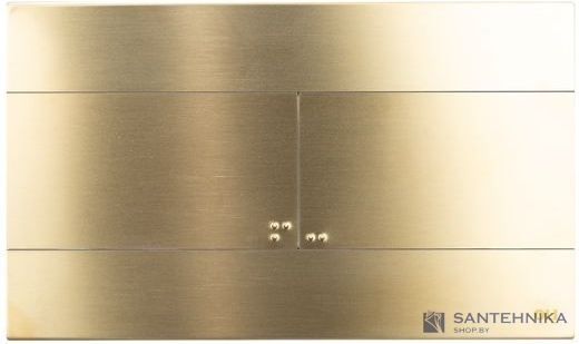Кнопка смыва OLI Slim INOX золото матовое