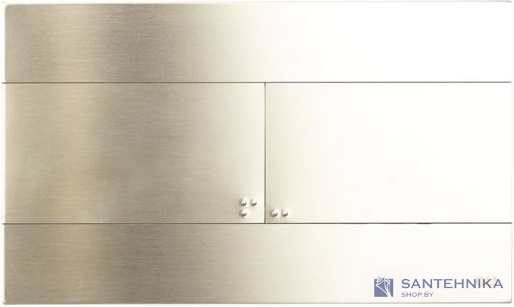 Кнопка смыва OLI Slim INOX белое золото