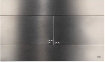 Кнопка смыва OLI Slim INOX gun metal - фото