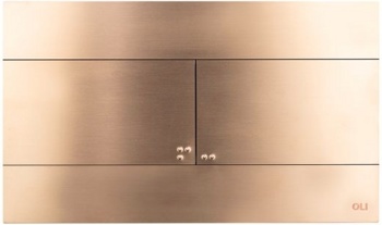 Кнопка смыва OLI Slim INOX бронза/медь - фото