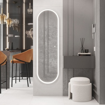 Зеркало Laparet Modus 2 45*150 овальное без подогрева - фото2