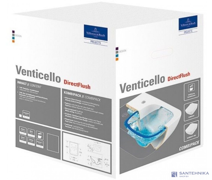 Унитаз подвесной Villeroy&Boch Venticello 4611RS R1 CeramicPlus SoftClose